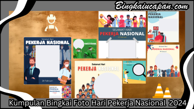 Peringatan Hari Pekerja Indonesia 2024 dengan Bingkai Twibbon.
