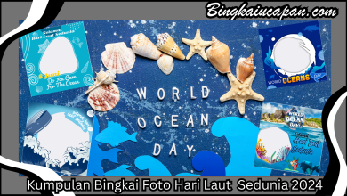Visual Bingkai Foto Hari Laut Sedunia 2024, Simbol Solidaritas Global untuk Pelestarian Lautan.